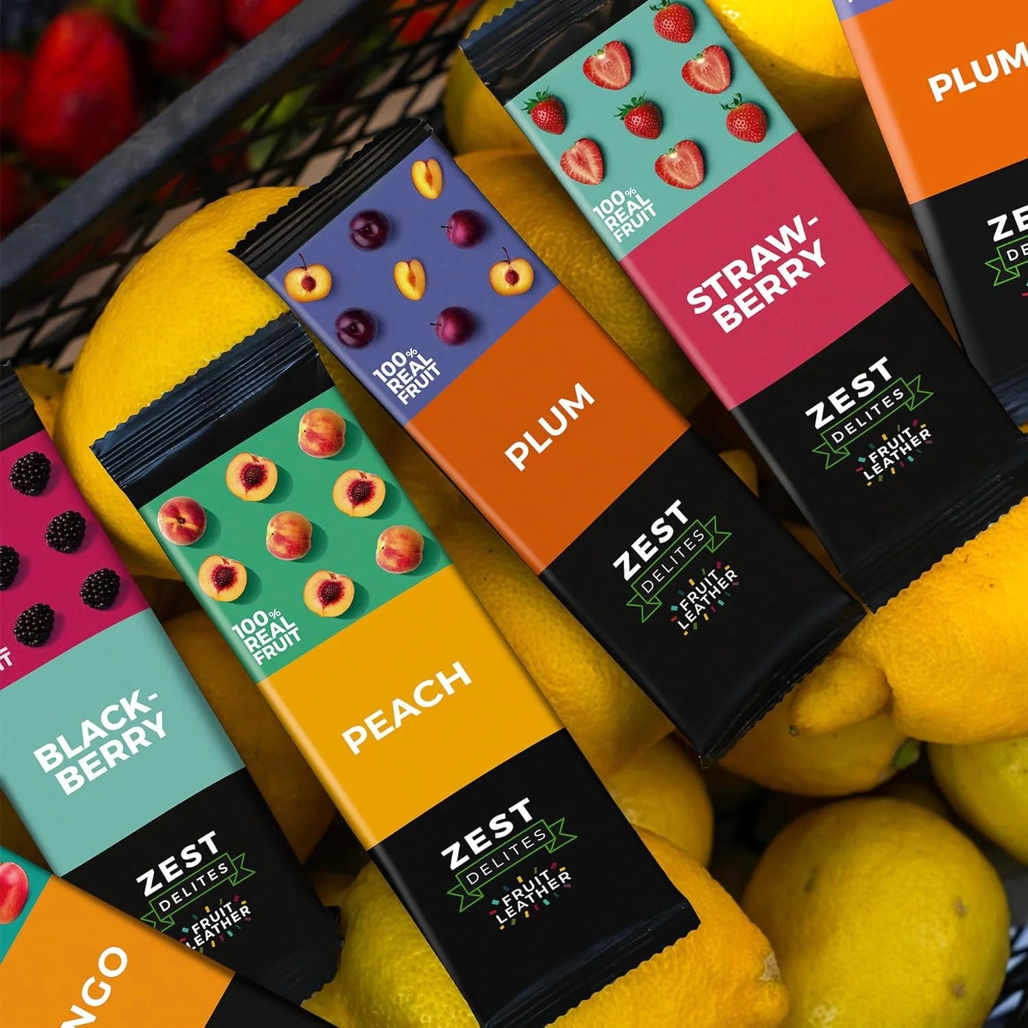 Snacks De Cuero De Fruta, Snacks Veganos Saludables Para Adultos Y Niños, Paquete De 36