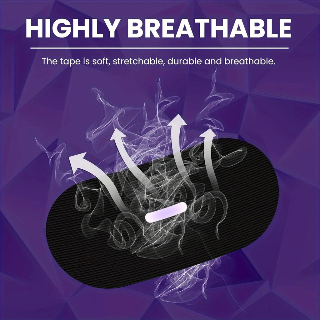 Black Binding Tape Mouth Tape for Sleeping Micropore Mouth Tape for Snoring Pain Free Removal,Hypoallergenic,(Black, 30-Pack)