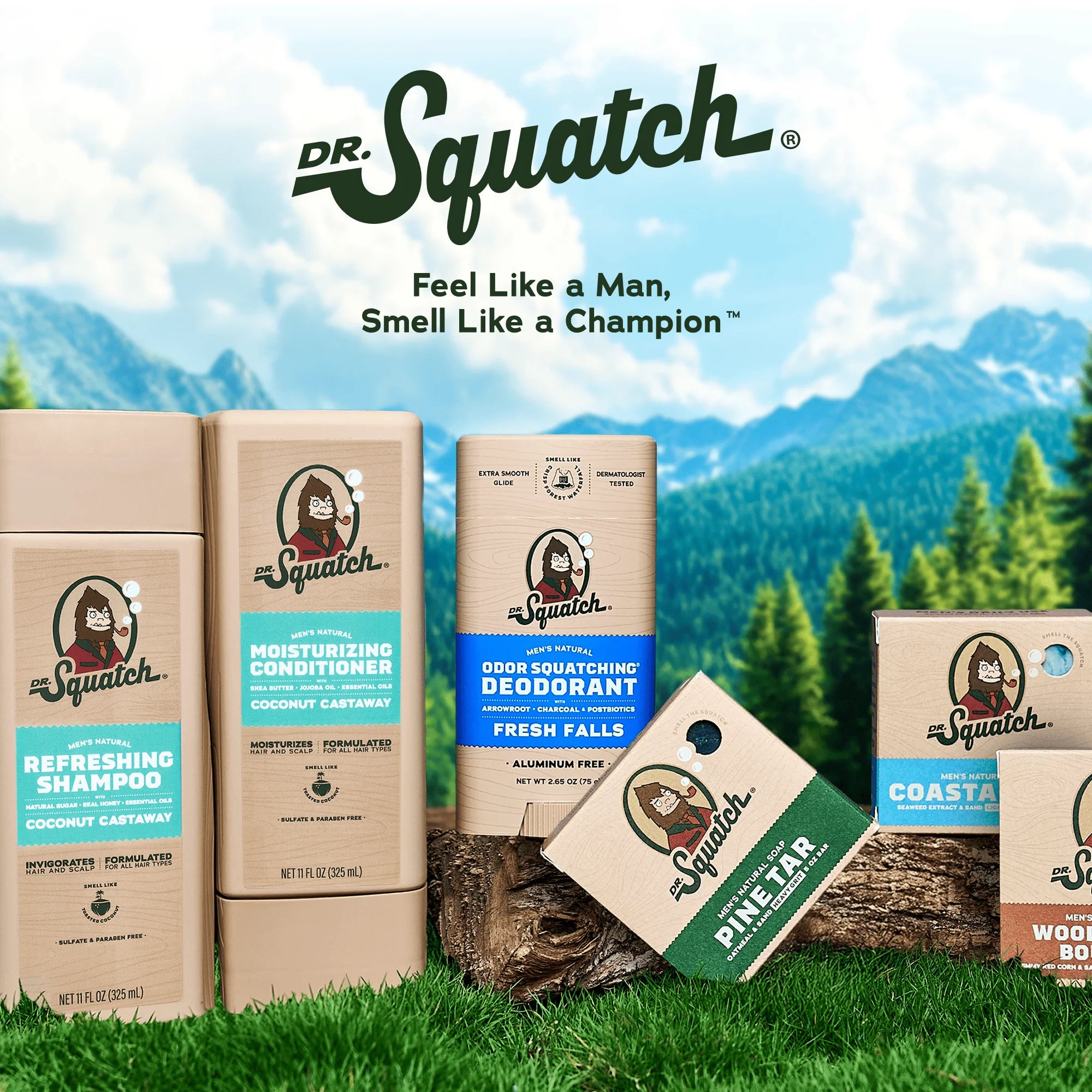 Bar Soap for Men - Cold Process, No Harsh Chemicals - Pine Tar, Wood Barrel Bourbon, Cold Brew Cleanse, Birchwood Breeze, and More (5 Oz, 9 Pack)