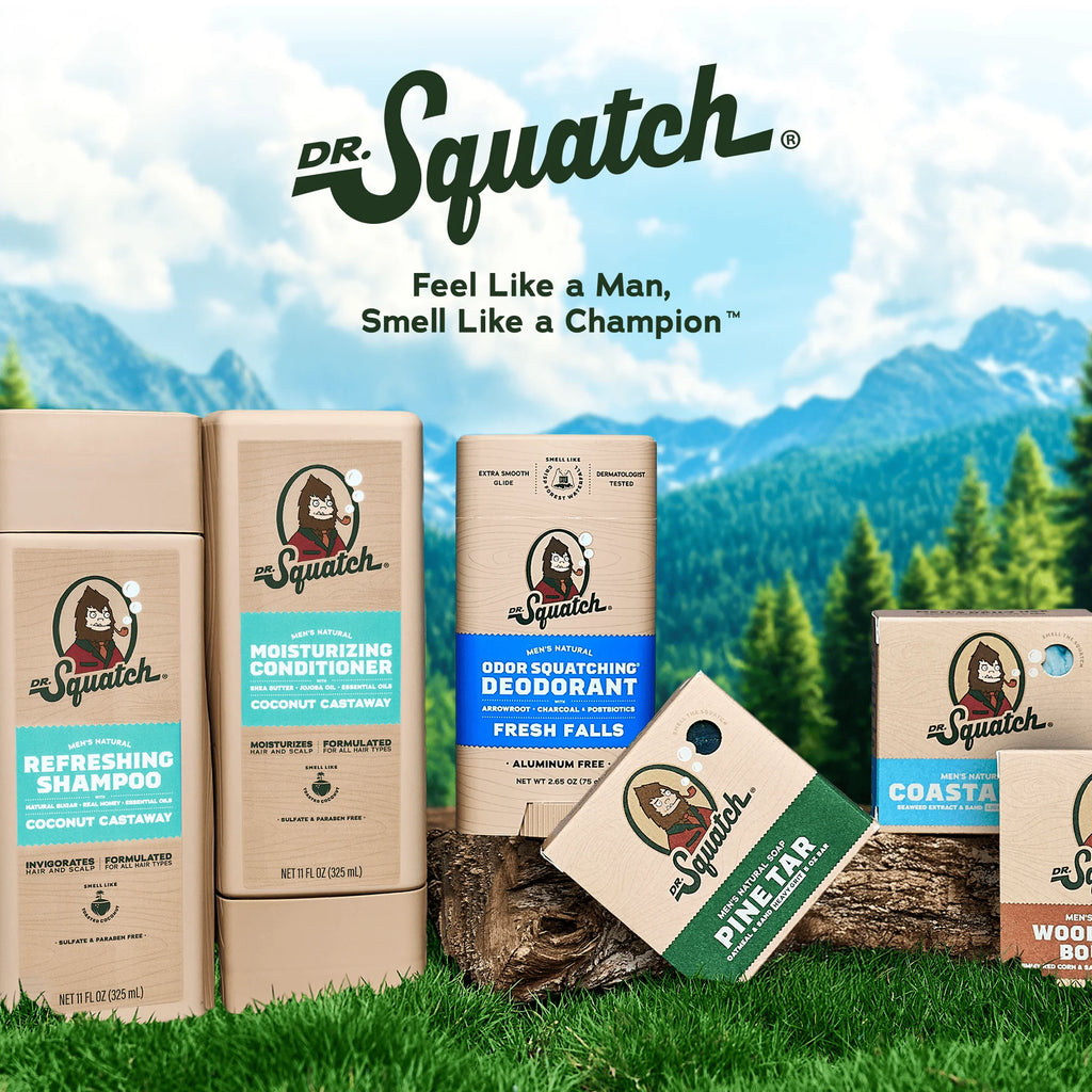 Bar Soap for Men - Cold Process, No Harsh Chemicals - Wood Barrel Bourbon, Pine Tar, Spearmint Basil, Alpine Sage (5 Oz, 4-Pack)