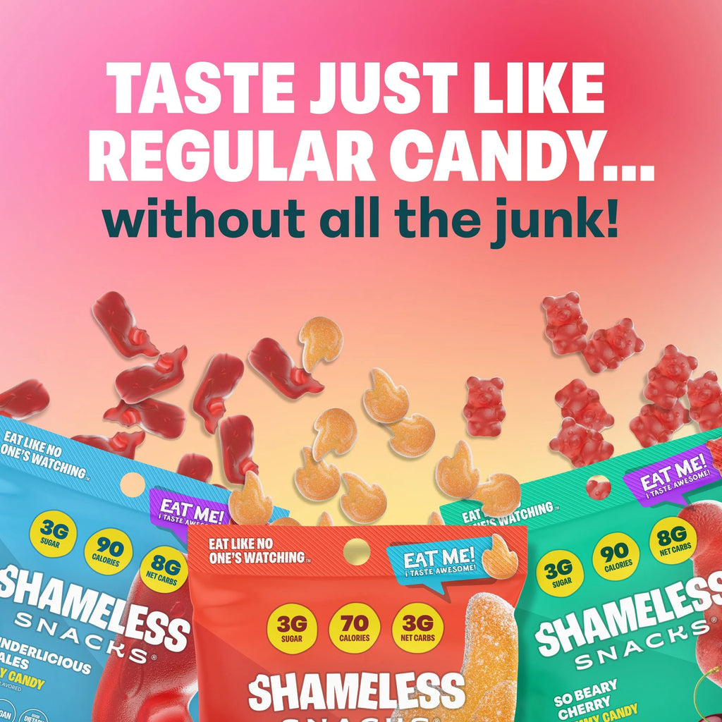 Snacks - New Flavor Bundles (Gluten Free & Non GMO Candy) - Beary Cherry, Wunderlicious Whales and Chili Mango