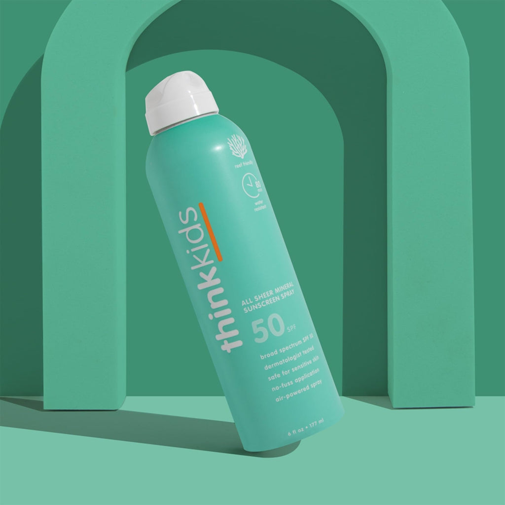 Thinksport Kids Sunscreen SPF 50 - Water Resistant, Natural Mineral Protection for Active Play - 6oz