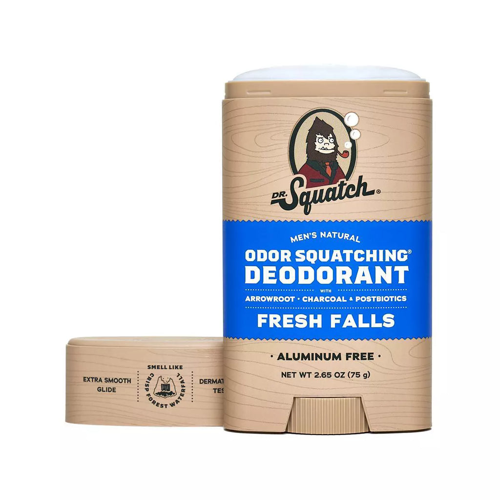 DR. SQUATCH Men'S Natural Solid Deodorant Fresh Falls - Aluminum -Free 2.65Oz