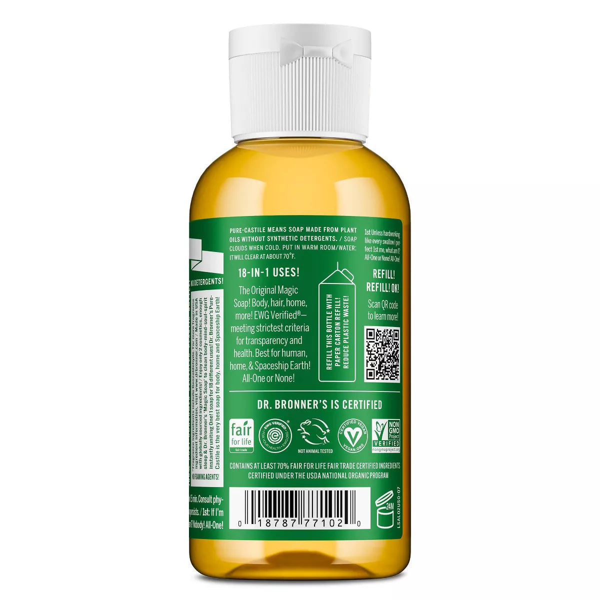 Dr. Bronner'S Magic Pure Castile Liquid Hand Soap - 2 Fl Oz