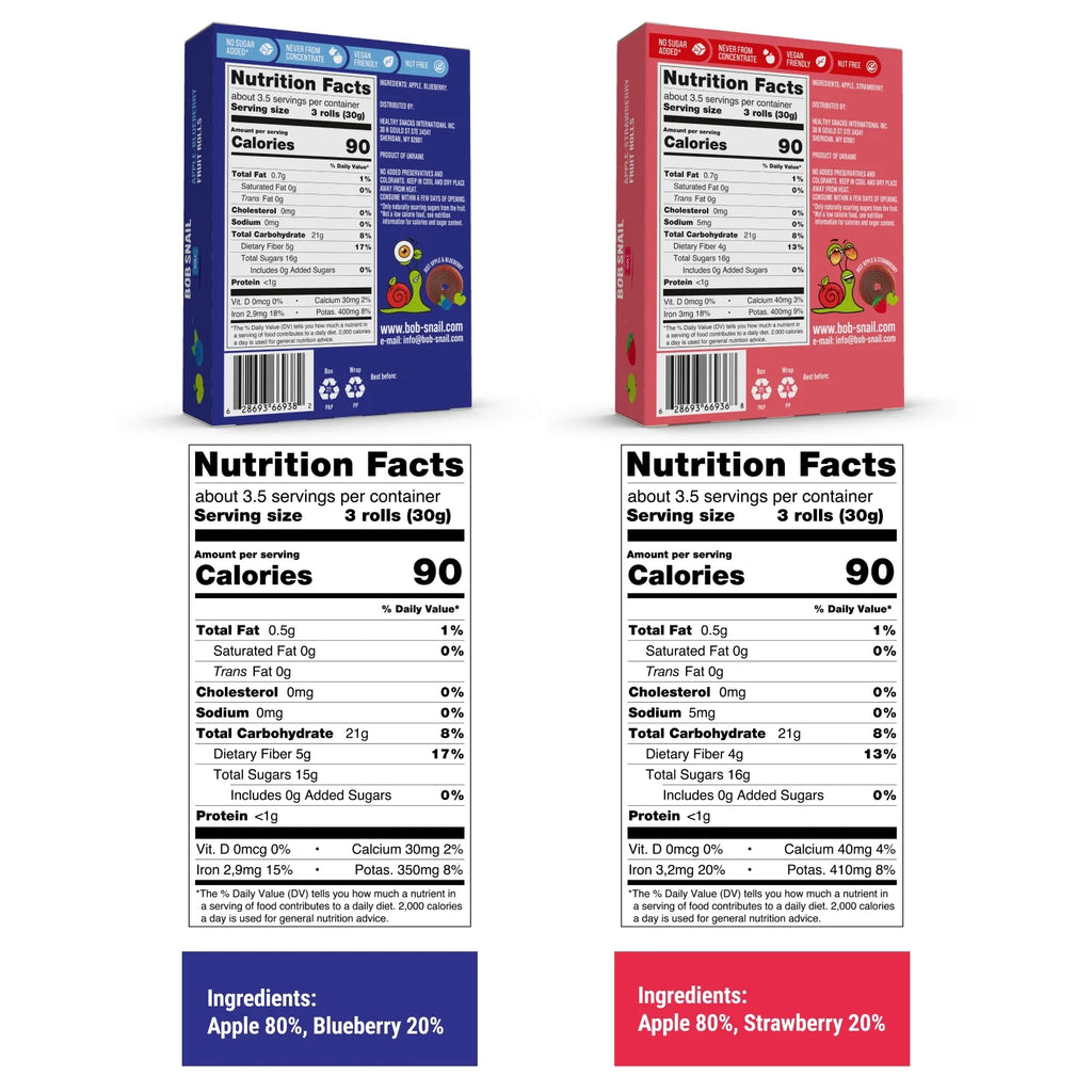 Healthy Snacks Gluten-Free Fruit Roll Ups, 50 Ct Family Pack