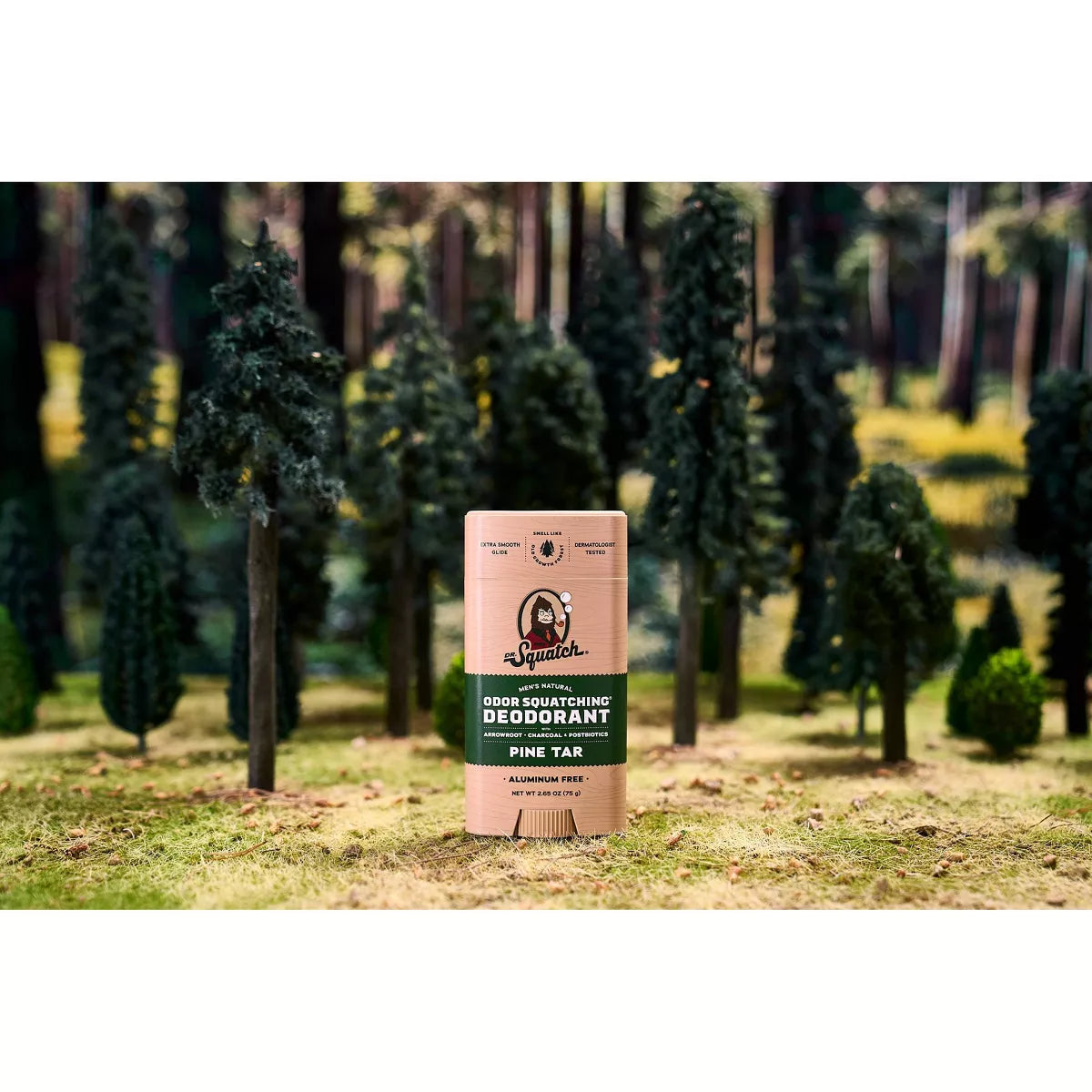 DR. SQUATCH Men'S Solid Deodorant Pine Tar - 2.65Oz: Aluminum-Free, under Arm, Normal Skin Type