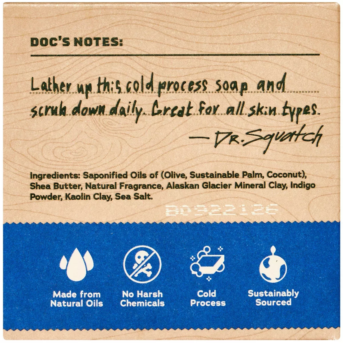 DR. SQUATCH Men'S All Bar Soap - Fresh Falls - Clean Breeze Scent - 5Oz: Whole Body Cleansing, Normal/Combination/Dry Skin